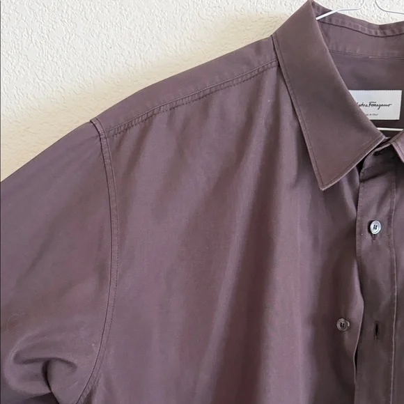 Men's Ferragamo long-sleeve cotton shirt - Picture 2 of 16